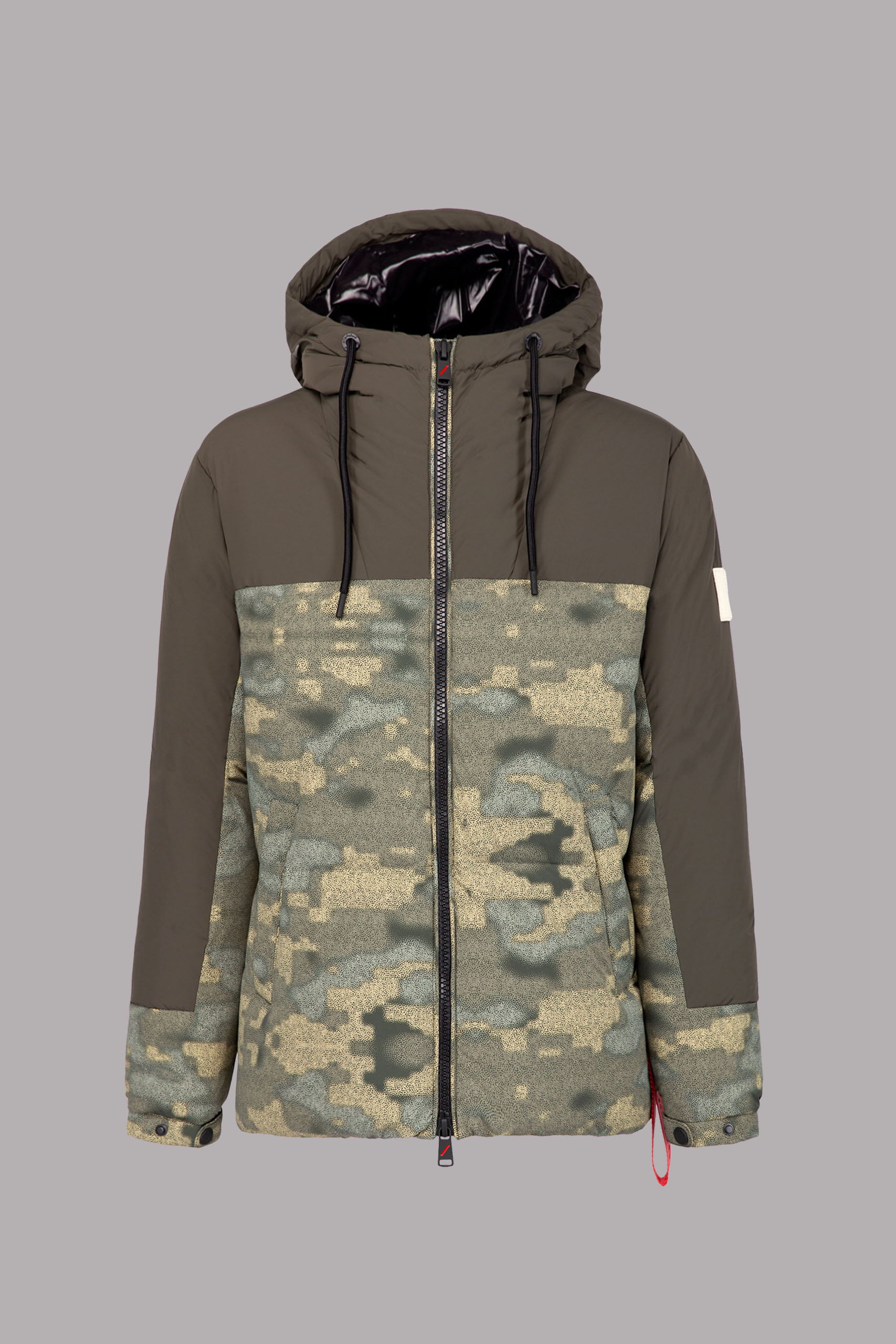 Down jacket with printed inserts - COURCHEVELN7864S1
